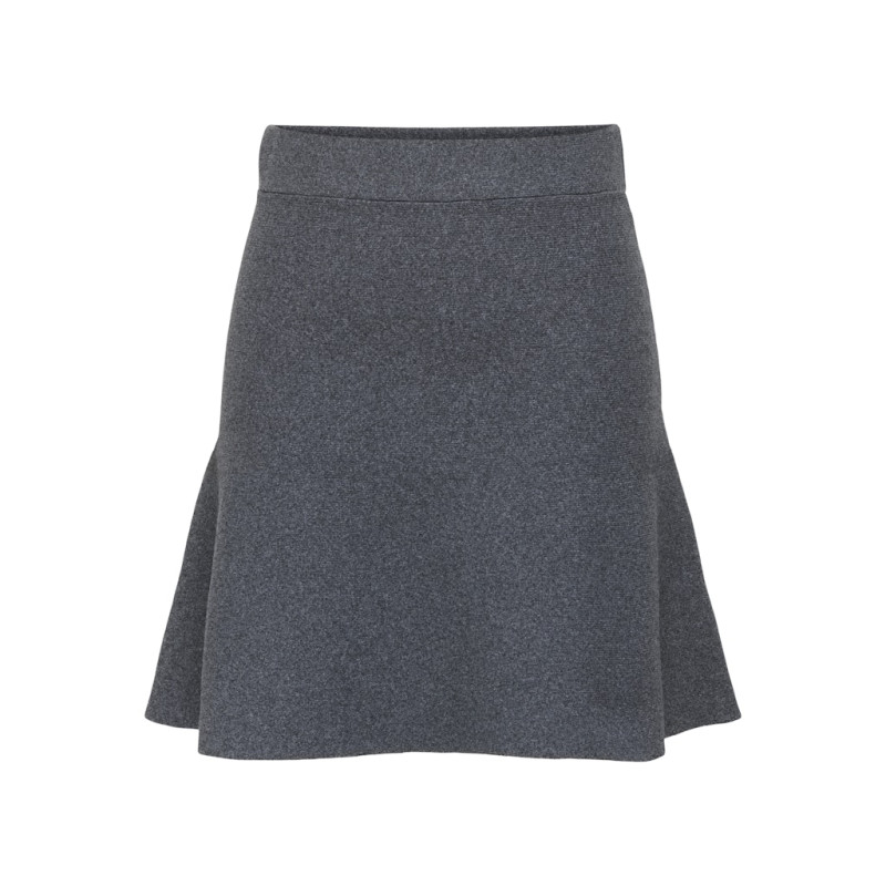 ONLY Alma Skater Nederdel - Medium Grey Melange