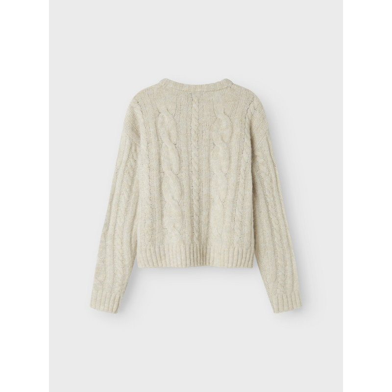 LMTD Naible L/S Strik Sweater - Oatmeal