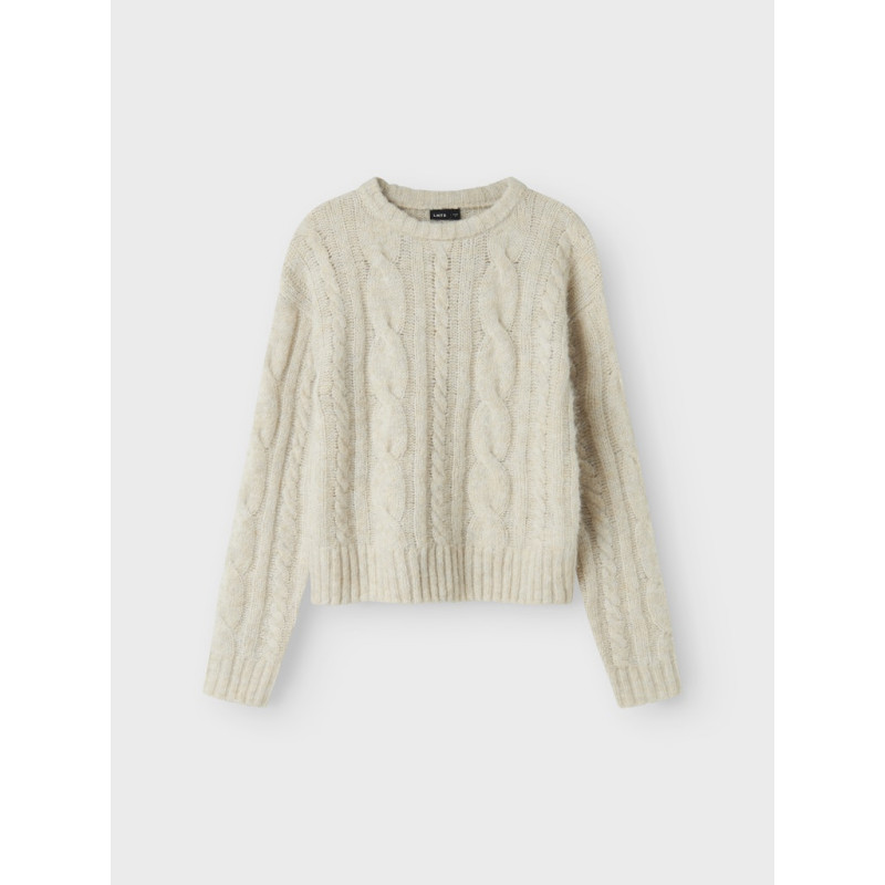 LMTD Naible L/S Strik Sweater - Oatmeal