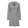 JDY Letty L/S Kjole - Light Grey Melange
