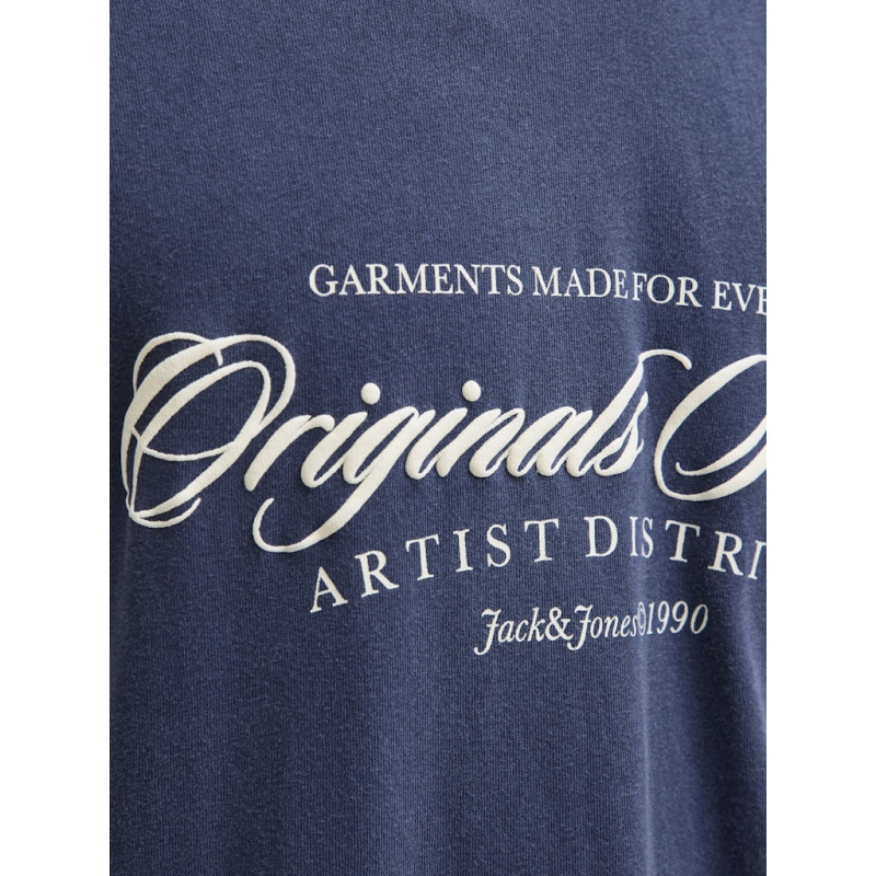 JACK & JONES PLUS Rinwood Wash T-shirt - Ocean cavern