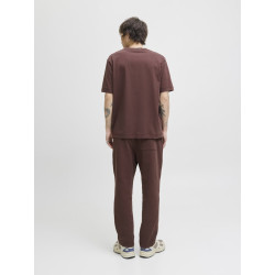 JACK & JONES Norrebro Broderet T-shirt - Deep Mahogany