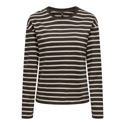 ONLY New Soph L/S Bluse - Black Coffee / Birch