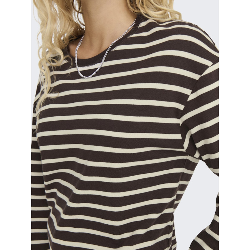 ONLY New Soph L/S Bluse - Black Coffee / Birch