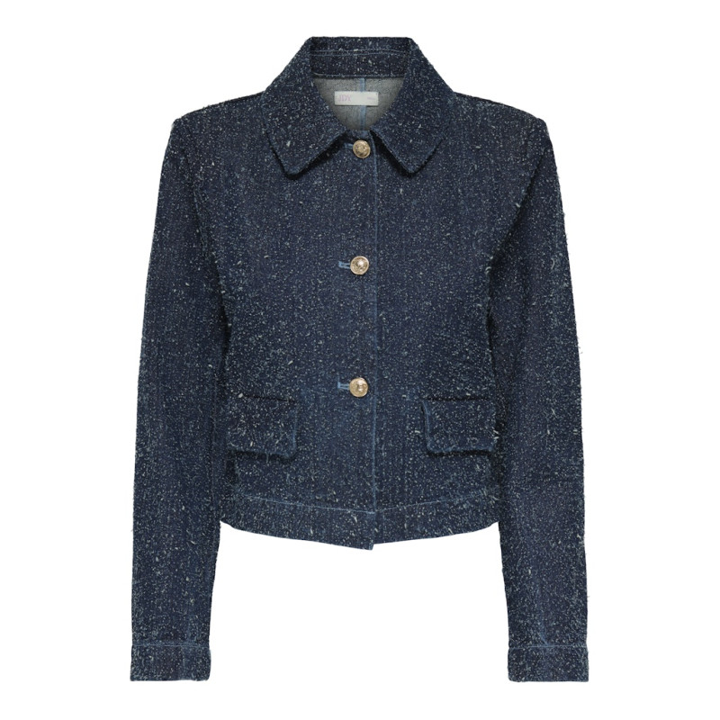 JDY Lady Denim Shacket - Dark Blue Denim