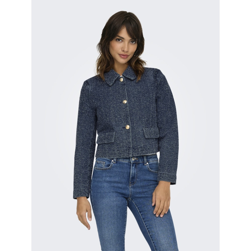 JDY Lady Denim Shacket - Dark Blue Denim