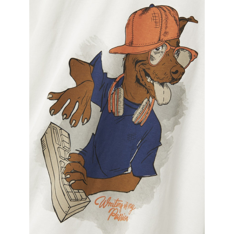 NAME IT KIDS Nova T-shirt - Cloud Dancer