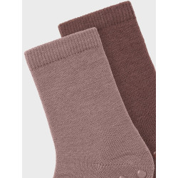 NAME IT MINI Wak 2-pak Skridsikre Sokker - Antler