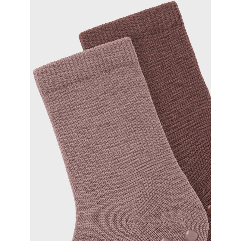 NAME IT MINI Wak 2-pak Skridsikre Sokker - Antler