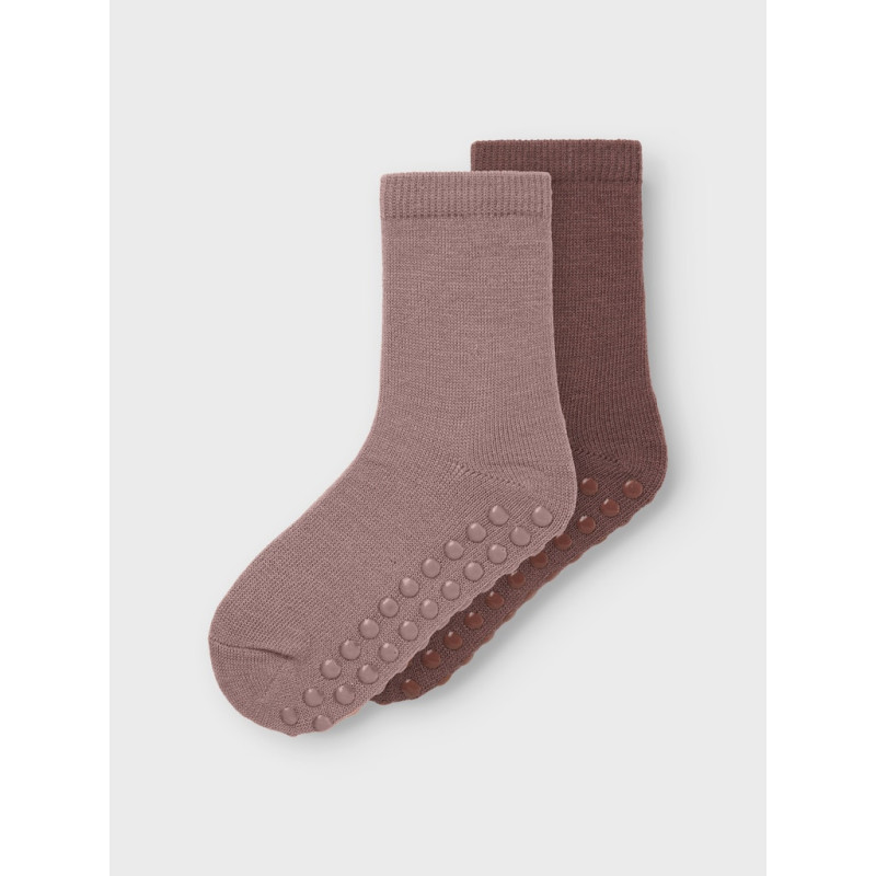 NAME IT MINI Wak 2-pak Skridsikre Sokker - Antler