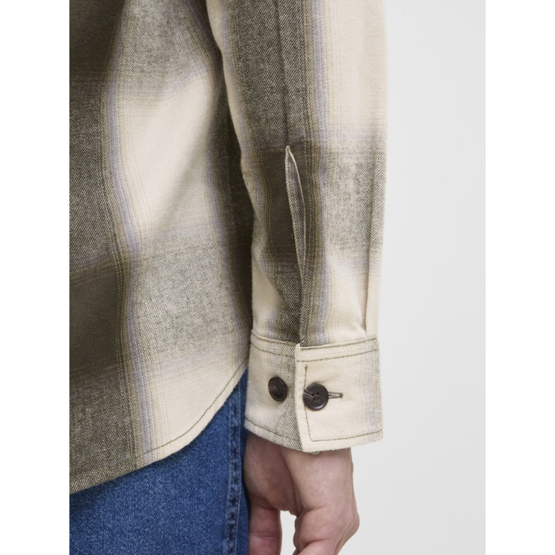 JJ REBEL Edge L/S Overshirt - Cloud Dancer