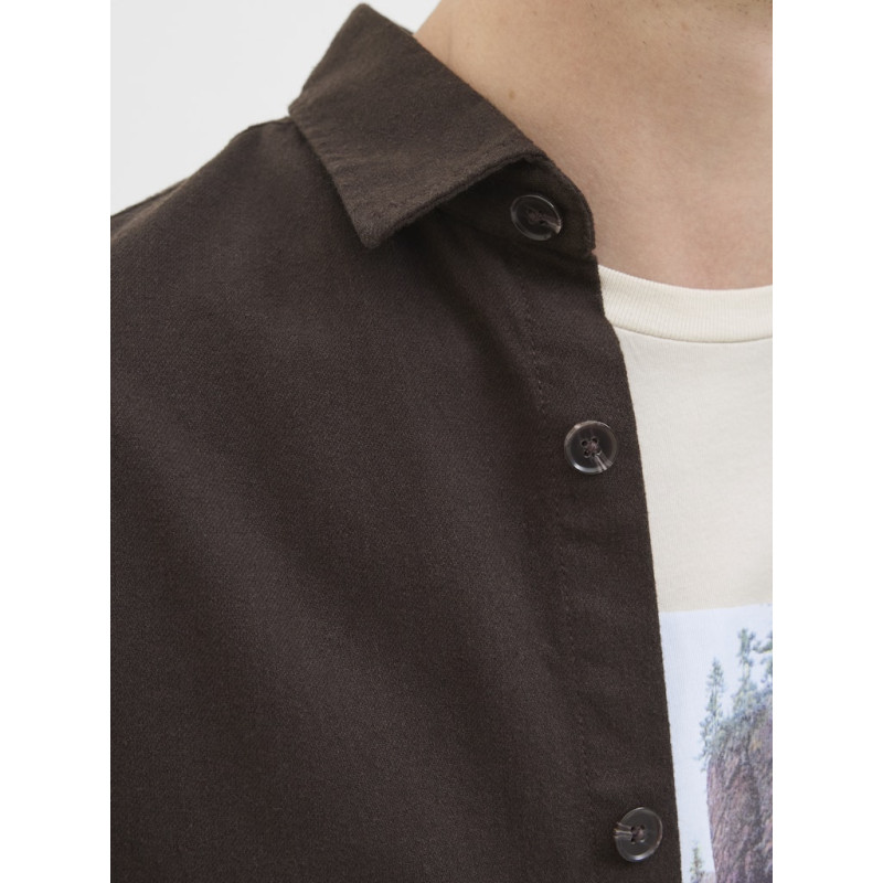 JJ REBEL Edge L/S Overshirt - Chocolate Torte