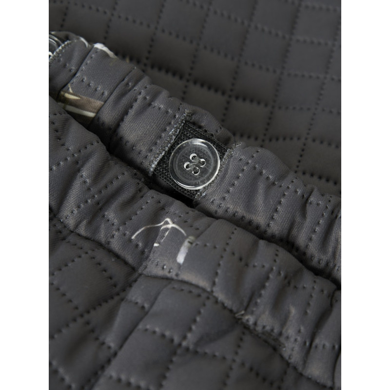 NAME IT MINI Moon Quiltet Sæt - Grey Pinstripe