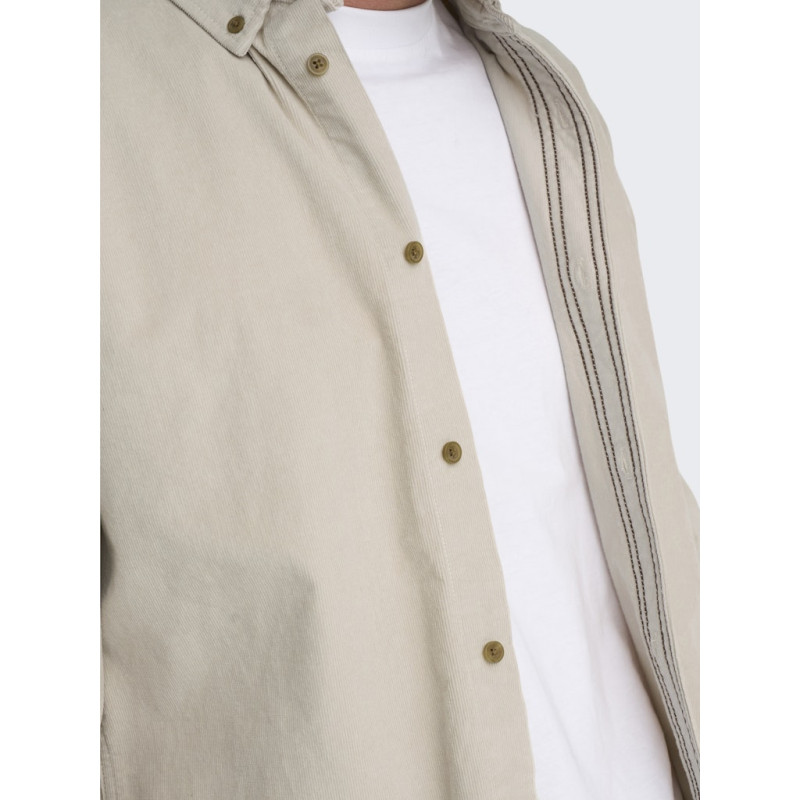 ONLY & SONS Michael L/S Fløjl Skjorte - Silver Lining