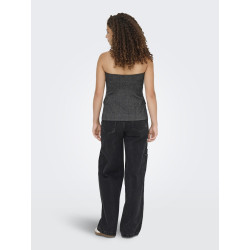 ONLY Marnie S/L Vest - Dark Grey Melange