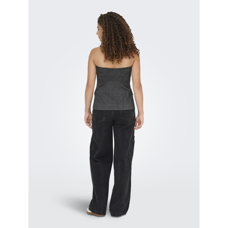 ONLY Marnie S/L Vest - Dark Grey Melange