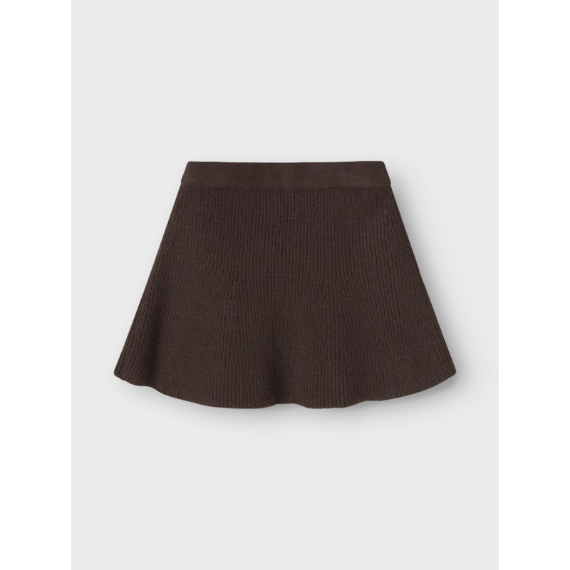 NAME IT MINI Nilla Strik Nederdel - Seal Brown