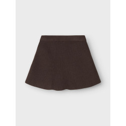 NAME IT MINI Nilla Strik Nederdel - Seal Brown