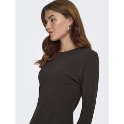 JDY Eva L/S Top - Black Coffee