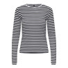 ONLY Elli L/S Bluse - Sort / Hvid