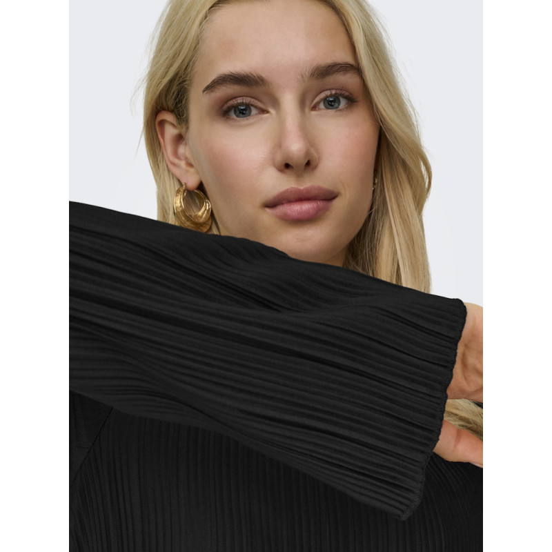 ONLY Pery L/S Midaxi Kjole - Sort