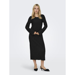 ONLY Pery L/S Midaxi Kjole - Sort