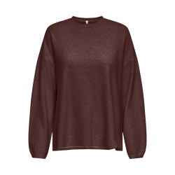 ONLY Loyal L/S Pullover - Bitter Chocolate