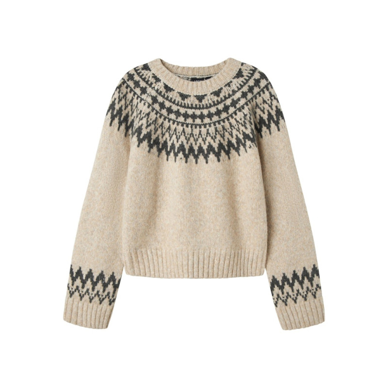 LMTD Neelina Strik Sweater - Oatmeal