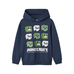 NAME IT KIDS Saag Minecraft Sweatshirt - Insignia Blue