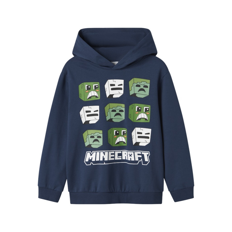 NAME IT KIDS Saag Minecraft Sweatshirt - Insignia Blue
