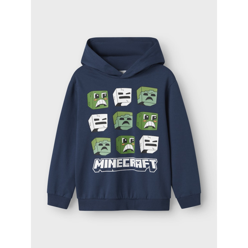NAME IT KIDS Saag Minecraft Sweatshirt - Insignia Blue