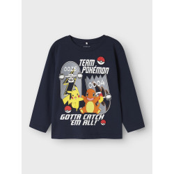 NAME IT MINI Stern Pokemon Bluse - Navy Blazer