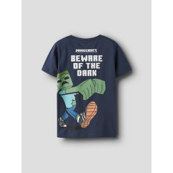 NAME IT KIDS Saba Minecraft T-shirt - Insignia Blue