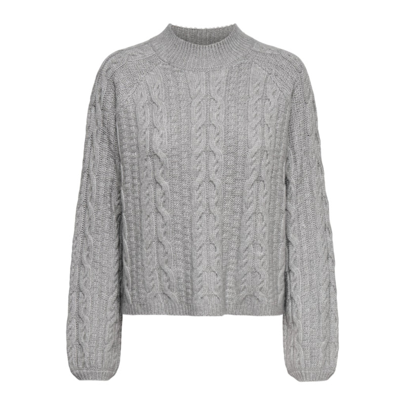 JDY Silja L/S Kabelstrik Sweater - December Sky