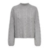 JDY Silja L/S Kabelstrik Sweater - December Sky