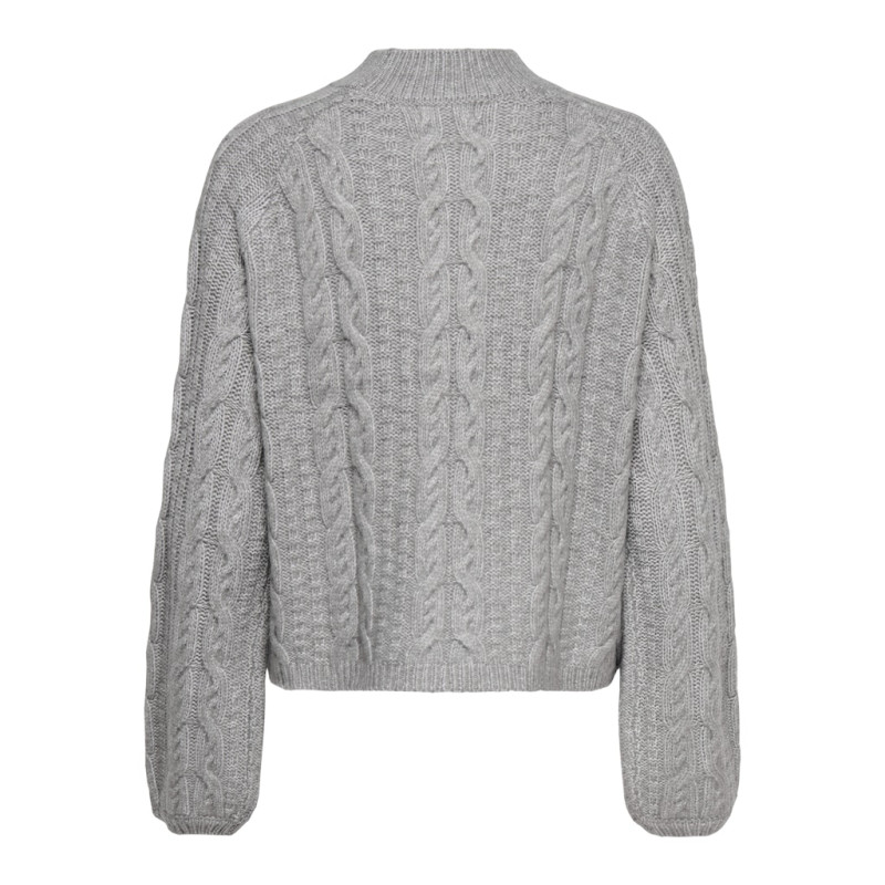 JDY Silja L/S Kabelstrik Sweater - December Sky