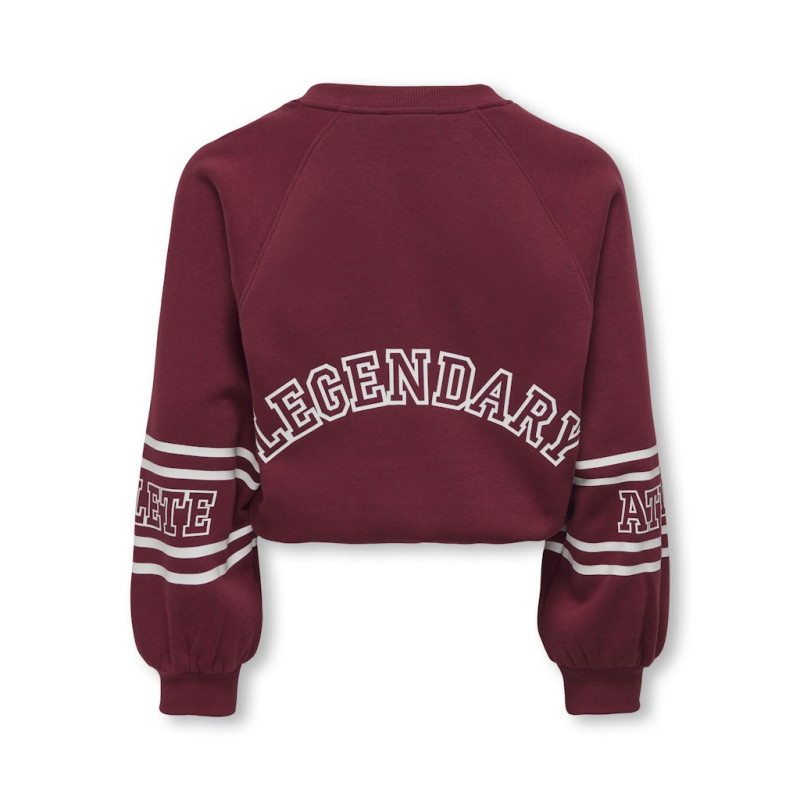 KIDS ONLY Coletta L/S Sweatshirt - Cabernet
