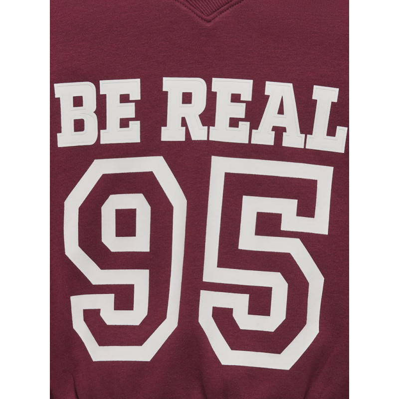 KIDS ONLY Coletta L/S Sweatshirt - Cabernet