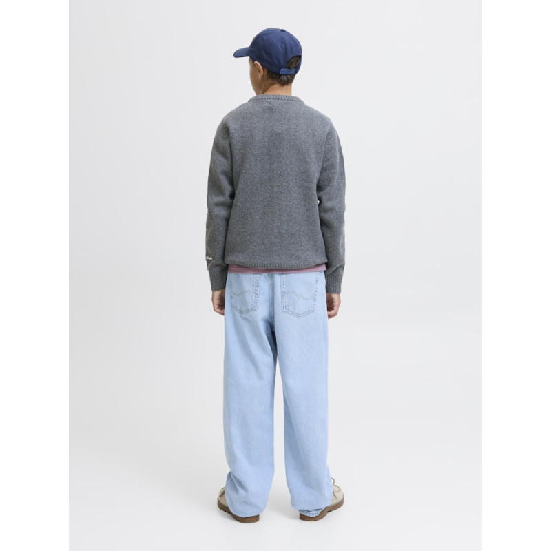 JACK & JONES JUNIOR Norrebro Strik Sweater - Dark Grey Melange