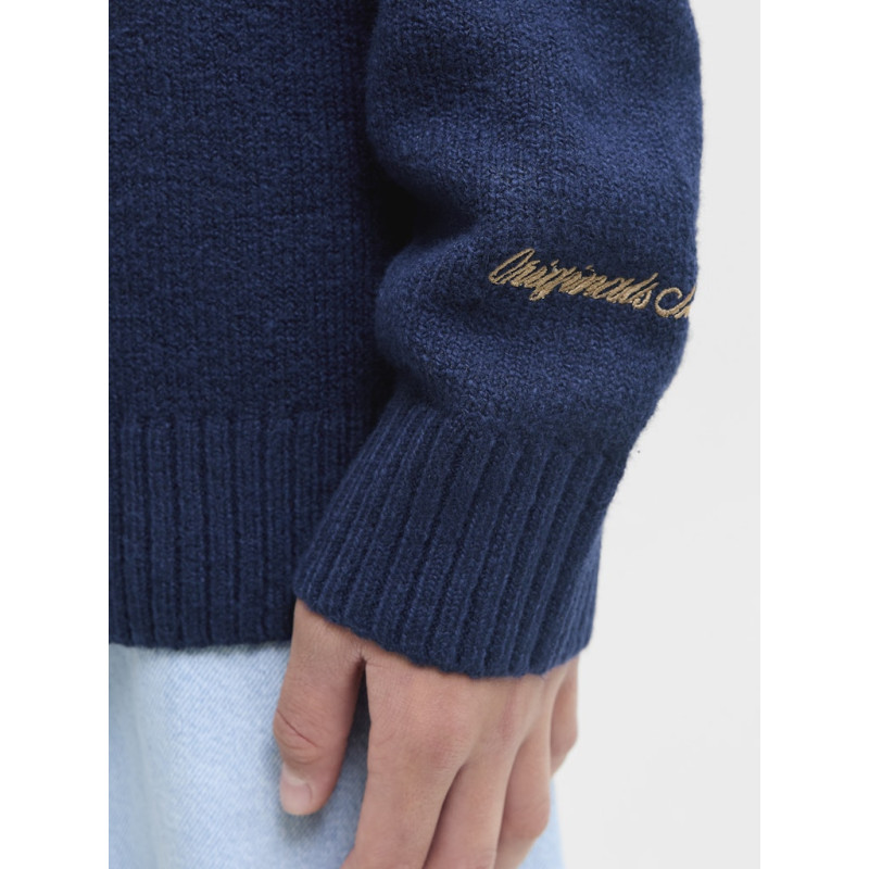 JACK & JONES JUNIOR Norrebro Strik Sweater - Ocean Cavern