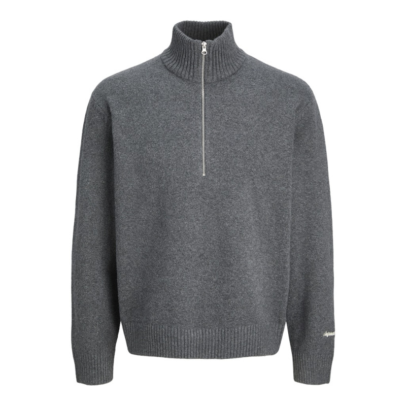 JACK & JONES JUNIOR Norrebro Strik Trøje - Dark Grey Melange