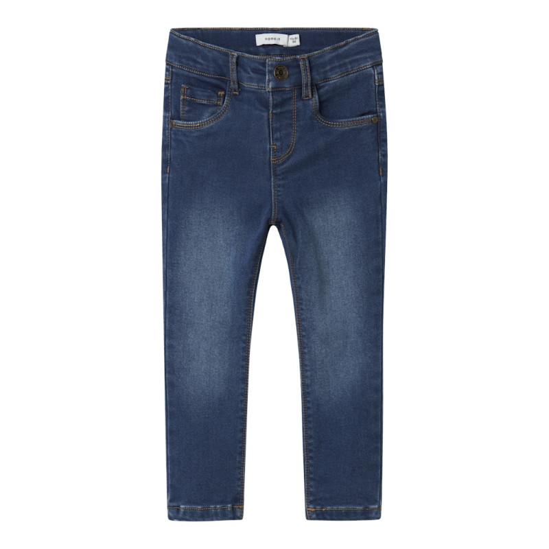 NAME IT MINI Salli Fleece Jeans 9981 - Dark Blue Denim