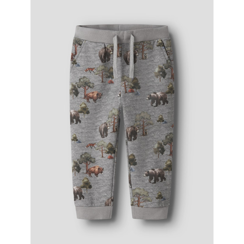 NAME IT Mini Olin Sweatpants - Grey Melange