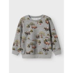 NAME IT Mini Olin Sweatshirt - Grey Melange