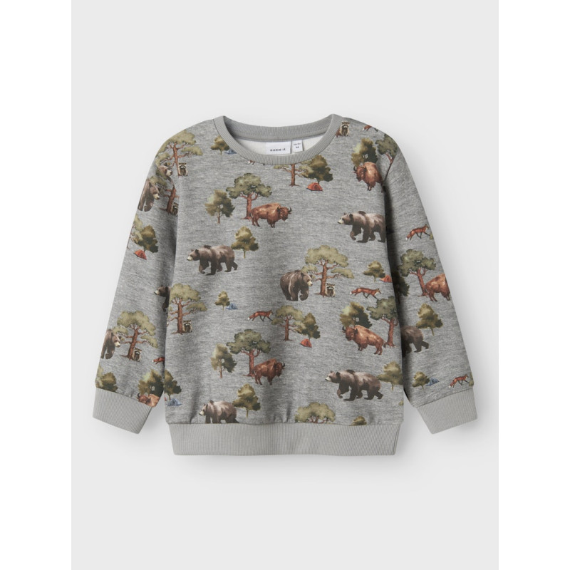NAME IT Mini Olin Sweatshirt - Grey Melange
