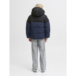 JACK & JONES JUNIOR Maze Logo Puffer Jakke - Sky Captain