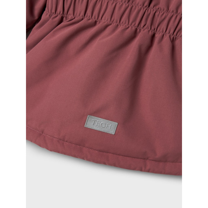 NAME IT Mini Snow05 Flæse Jakke - Rose Brown