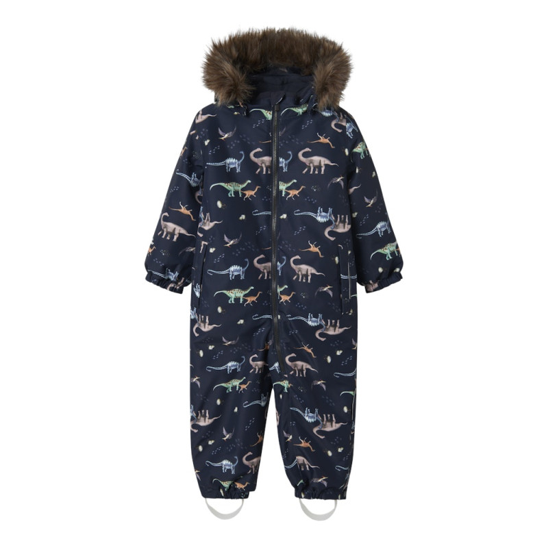 NAME IT Mini Snow 10 Funktions "Dinosaur" Flyverdragt - Dark Sapphire