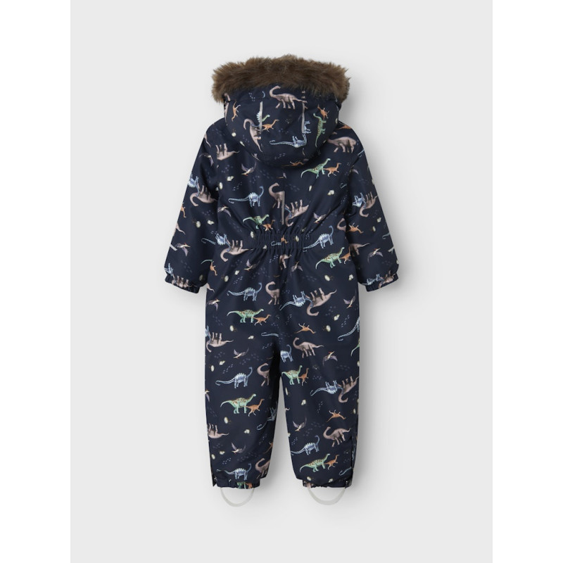 NAME IT Mini Snow 10 Funktions "Dinosaur" Flyverdragt - Dark Sapphire