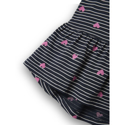 NAME IT MINI Vigga Capsl Kjole - Dark Sapphire / Hearts